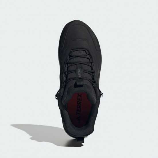 Αδιάβροχα ανδρικά μποτάκια πεζοπορίας adidas Terrex Anylander Leather Mid Climaproof (KH8875) με δέρμα Nubuck, σόλα Traxion & ενδιάμεση σόλα EVA