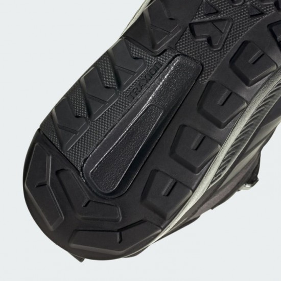 Αδιάβροχα ανδρικά μποτάκια πεζοπορίας adidas Terrex Anylander Leather Mid Climaproof (KH8875) με δέρμα Nubuck, σόλα Traxion & ενδιάμεση σόλα EVA