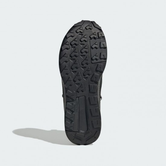 Αδιάβροχα ανδρικά μποτάκια πεζοπορίας adidas Terrex Anylander Leather Mid Climaproof (KH8875) με δέρμα Nubuck, σόλα Traxion & ενδιάμεση σόλα EVA