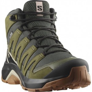 SALOMON X ADVENTURE RECON MID GTX M L47814600 PEAT MARTINI OLIVE OXFORD TAN