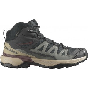 SALOMON X ULTRA 360 MID GTX - PHANTOM/DESERT TAN/RUM RAISIN SALOMON X ULTRA 360 MID GTX - PHANTOM/DESERT TAN/RUM RAISIN