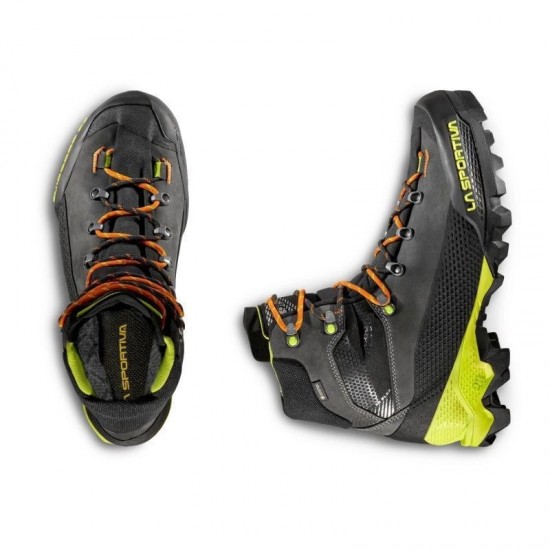 LA SPORTIVA MEN'S AEQUILIBRIUM LT GTX CARBON/LIME PUNCH BOOTS