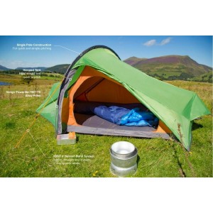 3 PERSON TENT VANGO NEVIS 300 PAMIR GREEN