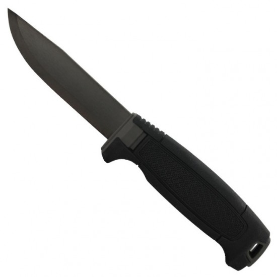 Morakniv Amberg BlackBlade - Στιβαρή Λάμα 109mm από Ανθρακούχο Ατσάλι, Scandi Grind & Αντιδιαβρωτική Προστασία DLC