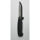 Morakniv Amberg BlackBlade - Στιβαρή Λάμα 109mm από Ανθρακούχο Ατσάλι, Scandi Grind & Αντιδιαβρωτική Προστασία DLC