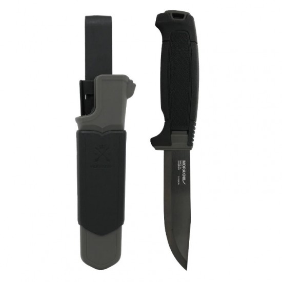 Morakniv Amberg BlackBlade - Στιβαρή Λάμα 109mm από Ανθρακούχο Ατσάλι, Scandi Grind & Αντιδιαβρωτική Προστασία DLC