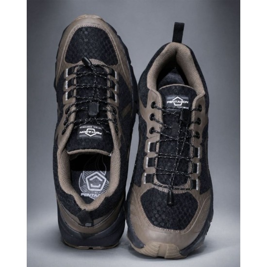 Παπούτσια Pentagon Kion Trekking Shoes Mk II - K15042-2.0 Ελαφριά Παπούτσια Πεζοπορίας Pentagon Kion 2.0 με Ενισχυμένο Πλεκτό Ύφασμα, Σύστημα Ταχείας Δέσης και Αντικραδασμικό Πάτο EVA Memory Foam