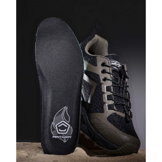 Παπούτσια Pentagon Kion Trekking Shoes Mk II - K15042-2.0 Ελαφριά Παπούτσια Πεζοπορίας Pentagon Kion 2.0 με Ενισχυμένο Πλεκτό Ύφασμα, Σύστημα Ταχείας Δέσης και Αντικραδασμικό Πάτο EVA Memory Foam