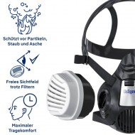 Σετ Μάσκας Δασοπυρόσβεσης Dräger X-plore 3500 με Φίλτρα ABEK1Hg-P3 Σετ Μάσκας Δασοπυρόσβεσης Dräger X-plore 3500 με Φίλτρα ABEK1Hg-P3