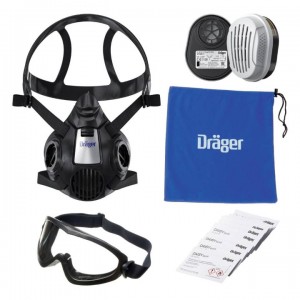 Σετ Μάσκας Δασοπυρόσβεσης Dräger X-plore 3500 με Φίλτρα ABEK1Hg-P3