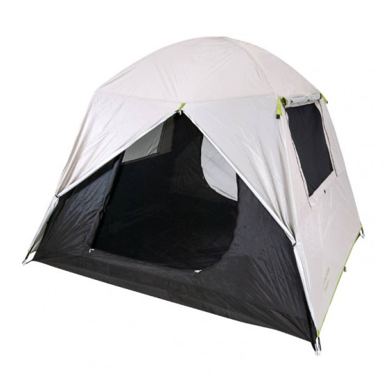 Σκηνή Camping 4 Ατόμων Διπλό Πανί Bigfour Domino 4 - 240x210x180cm Bigfour Domino 4 - Σκηνή Διπλού Πανιού με Τεχνολογία Σκίασης Silver/Black, UV+30 Προστασία & Ύψος 180cm
