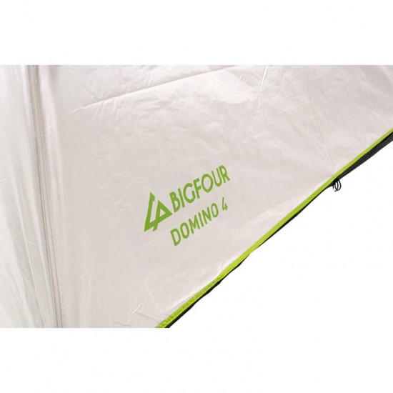 Σκηνή Camping 4 Ατόμων Διπλό Πανί Bigfour Domino 4 - 240x210x180cm Bigfour Domino 4 - Σκηνή Διπλού Πανιού με Τεχνολογία Σκίασης Silver/Black, UV+30 Προστασία & Ύψος 180cm