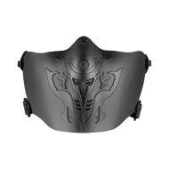 AIRSOFT AMOMAX HALF FACE BLACK MASK