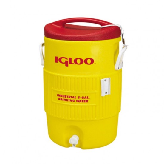 Portable Igloo Industrial Jobsite Thermos, Heavy-Duty Construction, Featuring Ultratherm® Insulation, UV Inhibitors, Press-Fit Lid, and Built-In Faucet