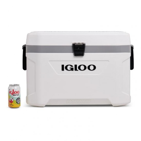 Ψυγείο Igloo Marine Ultra 54 Latitude 54Qt / 51L Φορητό Ψυγείο Igloo 51 Λίτρων με Μόνωση Thermecool, Προστασία UV, Ανοξείδωτους Μεντεσέδες, Χωρητικότητα 76 Κουτιών Ιδανικό για Σκάφος & Camping