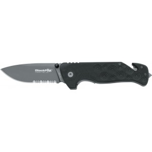 BLACKFOX BLACK ACTION FOLDING KNIFE