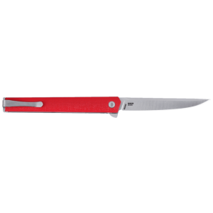 CRKT CEO FLIPPER RED-SILVER FOLDING KNIFE