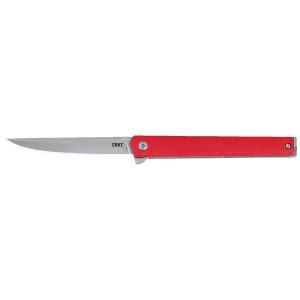 CRKT CEO FLIPPER RED-SILVER FOLDING KNIFE