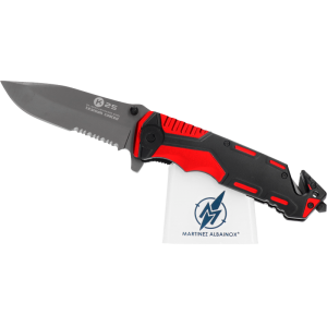 K25 TACTICAL POCKET KNIFE RUBBERED ALUMINIUM RED 9.4 CM 19653 K25 TACTICAL POCKET KNIFE RUBBERED ALUMINIUM RED 9.4 CM 19653