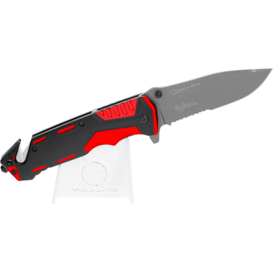 K25 TACTICAL POCKET KNIFE RUBBERED ALUMINIUM RED 9.4 CM 19653