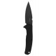 Kershaw Conduit Tactical Pocket Knife in Total Black Design, Featuring an 8Cr13MoV Spear Point Blade, Assisted Opening, and Ergonomic Glass-Filled Nylon Handle