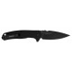 Kershaw Conduit Tactical Pocket Knife in Total Black Design, Featuring an 8Cr13MoV Spear Point Blade, Assisted Opening, and Ergonomic Glass-Filled Nylon Handle