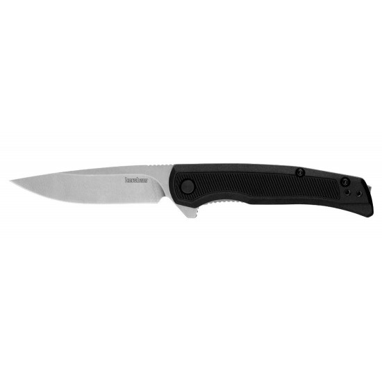 Kershaw Outfield Pocket Knife with Assisted Opening Mechanism, 4Cr14 Drop Point Blade, Stonewashed Finish, and Durable Glass-Filled Nylon Handle