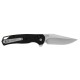 Kershaw Runoff Pocket Knife with Button Lock Mechanism, KVT Ball Bearings, 8Cr13MoV Clip Point Blade, and Satin Finish