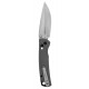 Kershaw Sequence Pocket Knife with DuraLock Locking Mechanism, KVT Ball Bearings, 8Cr13MoV Drop Point Blade, and Stonewashed Finish