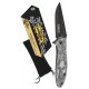 Albainox Rainblack Deer – Pocket Knife with Deer Design & Velvet Sheath