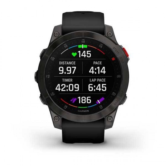 ΡΟΛΟΙ GARMIN EPIX SAPPHIRE TITANIUM CARBON GRAY DLC WITH BLACK ΡΟΛΟΙ GARMIN EPIX SAPPHIRE TITANIUM CARBON GRAY DLC WITH BLACK