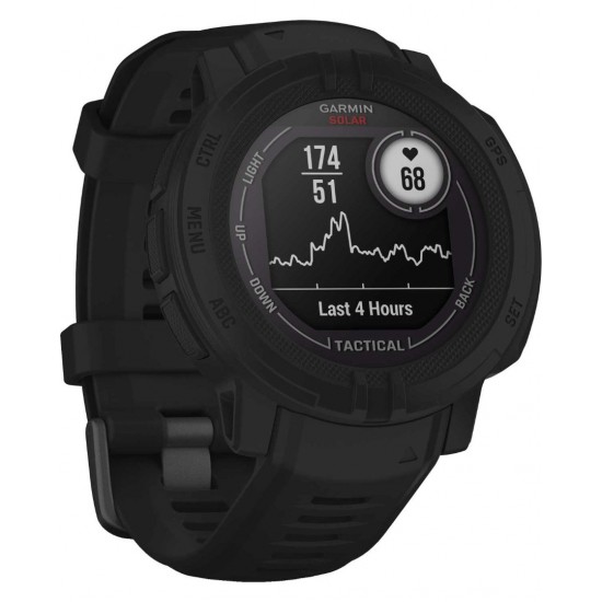 GARMIN INSTINCT 2 SOLAR TACTICAL BLACK SILICONE BAND