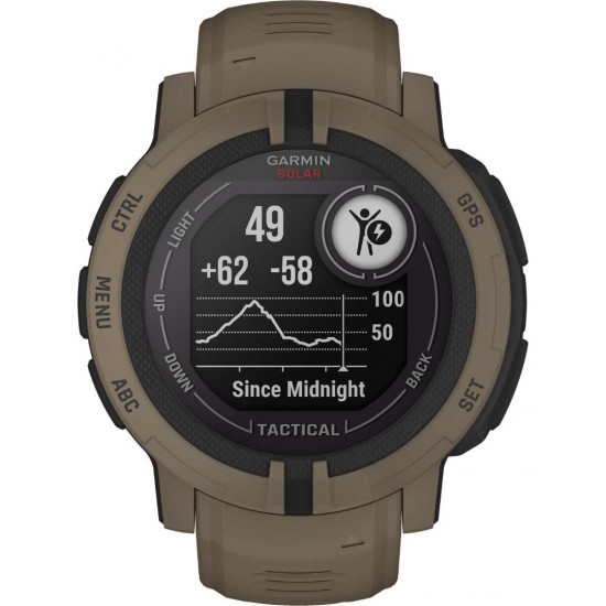 GARMIN INSTINCT 2 SOLAR TACTICAL BLACK SILICONE BAND