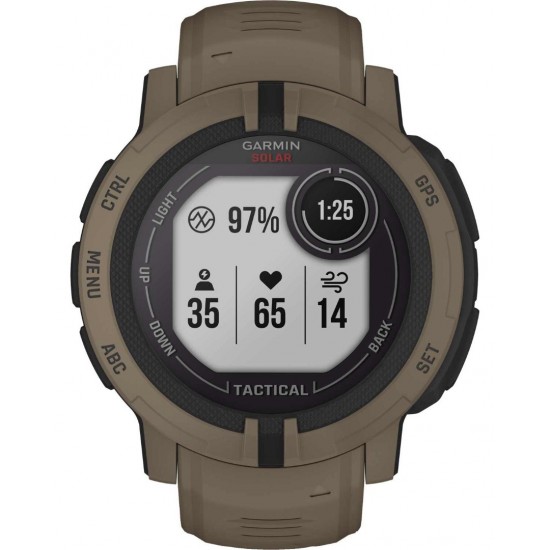 GARMIN INSTINCT 2 SOLAR TACTICAL BLACK SILICONE BAND