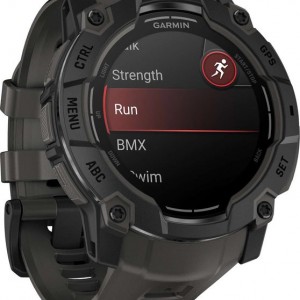 ΡΟΛΟΙ GARMIN INSTINCT 3 50MM AMOLED BLACK WITH CHARCOAL SILICONE BAND