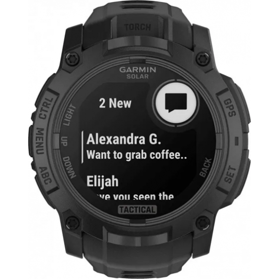 INSTINCT 3 TACTICAL 50MM SOLAR BLACK WITH BLACK SILICONE BAND INSTINCT 3 TACTICAL 50MM SOLAR BLACK WITH BLACK SILICONE BAND