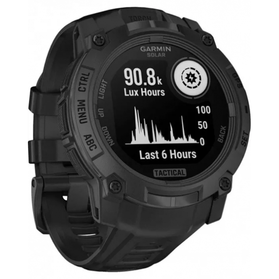 INSTINCT 3 TACTICAL 50MM SOLAR BLACK WITH BLACK SILICONE BAND INSTINCT 3 TACTICAL 50MM SOLAR BLACK WITH BLACK SILICONE BAND