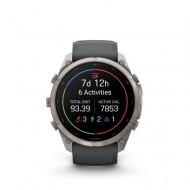 Garmin fēnix 9 Pro 51mm AMOLED Sapphire Titanium Smartwatch with Graphite and Black Band