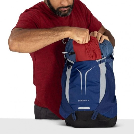 Osprey Sportlite 20 Σακίδιο Πλάτης Πεζοπορίας Ελαφρύ 20L Ελαφρύ σακίδιο πεζοπορίας Osprey Sportlite 20L Unisex. Με σύστημα AirScape™, Atilon framesheet, θήκη υδροδότησης & bluesign® υλικά