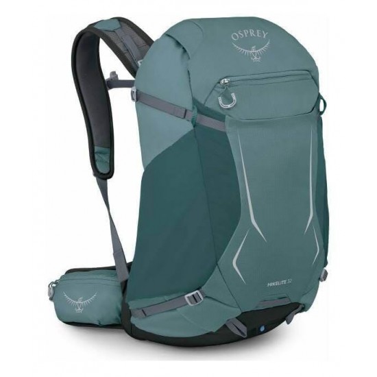 Σακίδιο Πλάτης Osprey Hikelite 32 Hiking Backpack Τεχνικό Σακίδιο Πεζοπορίας Osprey 32 Λίτρων με Σύστημα Αεριζόμενης Πλάτης AirSpeed, Ενσωματωμένο Αδιάβροχο Κάλυμμα και Ανακυκλωμένο Ύφασμα Ripstop