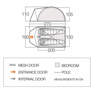 VANGO ALPHA 250 MOROCCAN BLUE VANGO ALPHA 250 MOROCCAN BLUE
