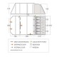 VANGO LISMORE AIR 600XL PACKAGE 6-PERSON INFLATABLE TENT 705 X 380 X 210 CM
