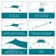 SALTY TRIBE AEOLIANS BLACKOUT BEACH ELASTIC TENT 200X200 CM SALTY TRIBE AEOLIANS BLACKOUT BEACH ELASTIC TENT 200X200 CM