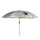 Folding Beach Umbrella with UV Protection – Summer Club Eden 200 (2m) Wind-Resistant Eden Beach Umbrella with a 200cm diameter, aluminum pole, 10 fiberglass ribs, tilt mechanism, large wind vent, and UV+50 sun protection
