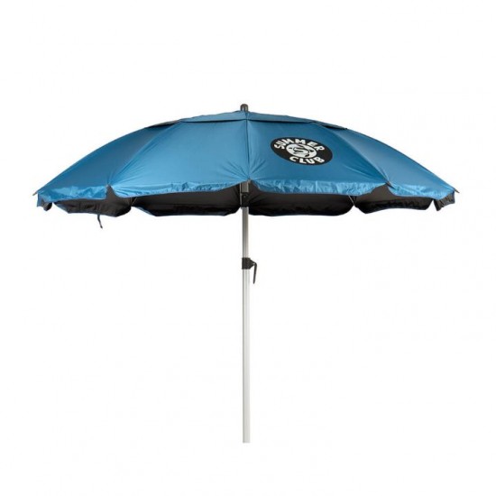 Folding Beach Umbrella with UV Protection – Summer Club Eden 200 (2m) Wind-Resistant Eden Beach Umbrella with a 200cm diameter, aluminum pole, 10 fiberglass ribs, tilt mechanism, large wind vent, and UV+50 sun protection
