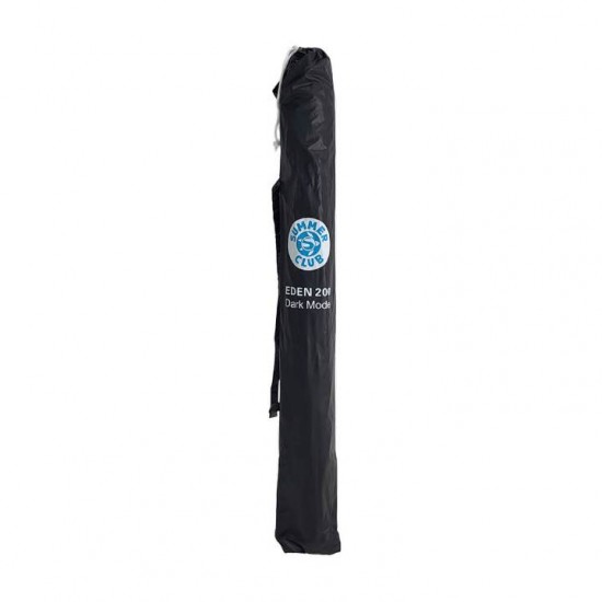 Folding Beach Umbrella with UV Protection – Summer Club Eden 200 (2m) Wind-Resistant Eden Beach Umbrella with a 200cm diameter, aluminum pole, 10 fiberglass ribs, tilt mechanism, large wind vent, and UV+50 sun protection