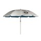 Folding Beach Umbrella with UV Protection – Summer Club Eden 225 (2.25m) Eden Beach Umbrella with a 225cm diameter, aluminum pole, 10 fiberglass ribs, tilt mechanism, large wind vent, and UV+50 sun protection.