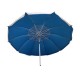 Folding Beach Umbrella with UV Protection – Summer Club Eden 225 (2.25m) Eden Beach Umbrella with a 225cm diameter, aluminum pole, 10 fiberglass ribs, tilt mechanism, large wind vent, and UV+50 sun protection.