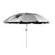 Folding Beach Umbrella with UV Protection – Summer Club Eden 225 (2.25m) Eden Beach Umbrella with a 225cm diameter, aluminum pole, 10 fiberglass ribs, tilt mechanism, large wind vent, and UV+50 sun protection.