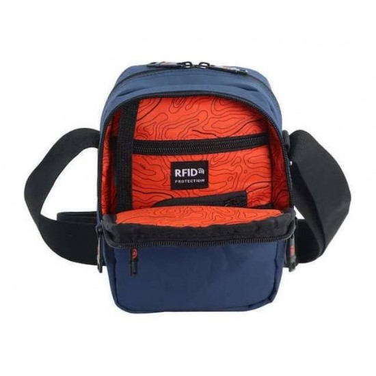 Τσαντάκι Ανδρικό Ώμου & Χιαστί Discovery D01201 – Geyser Series